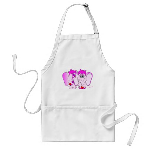Glückliche Pinkie-Schürze