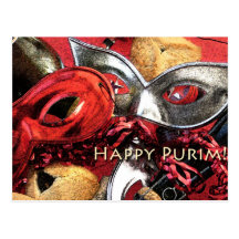 Glückliche Purim Postkarte