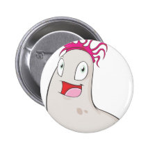 Glückliche Seegurken Button