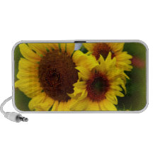 Glückliche Sonnenblumen Notebook Speaker