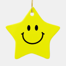 Glückliche Stern-Verzierung Weihnachtsornament