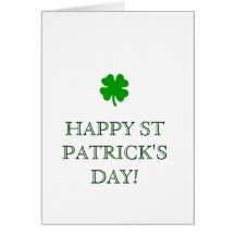 GLÜCKLICHEN ST PATRICK TAG! Karte