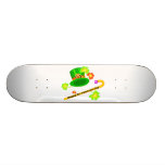 Glücklichen St Patrick Tageshut u. Stock-Collage Personalisierte Skateboards