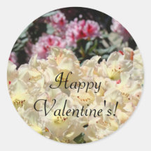 Glücklichen Valentinsgrußes! Aufkleber Blumen-mit 