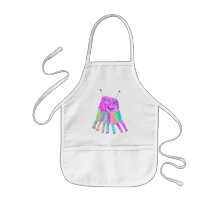 Glücklicher 7 Bein-Regenbogen-Monster-Handwerks-Ko Schürzen