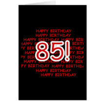 Glücklicher 85. Geburtstag Karten