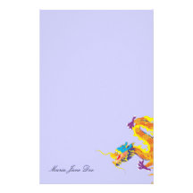 Glücklicher chinesischer Drache Personalisiertes Druckpapier