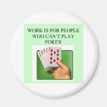 glücklicher Entwurf des Pokerspielers Kühlschrankmagnete