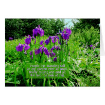 Glücklicher Geburtstag-Iris Garten Karte
