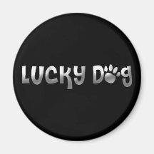 Glücklicher Hundetatzen-Druck Kühlschrankmagnete