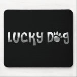 Glücklicher Hundetatzen-Druck Mousepad