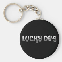 Glücklicher Hundetatzen-Druck Schlüsselband