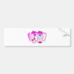 Glücklicher Pinkie-Autoaufkleber