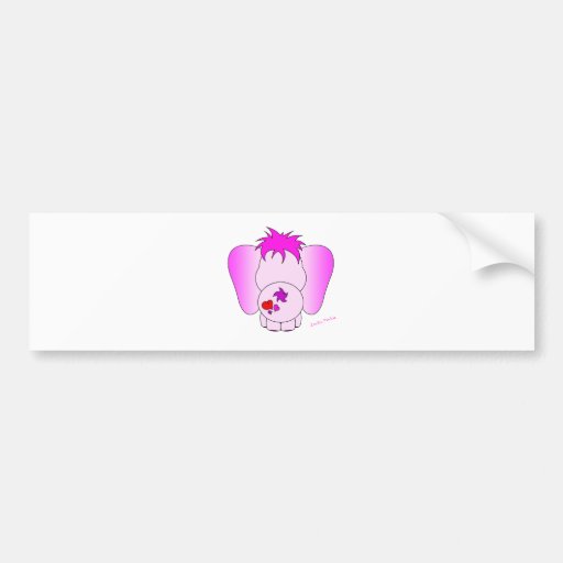 Glücklicher Pinkie-Autoaufkleber