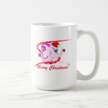 Glücklicher Pinkie-frohe Weihnacht-Becher Kaffeetassen