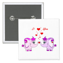 Glücklicher Pinkie-Valentinstag-Knopf Anstecknadelbuttons