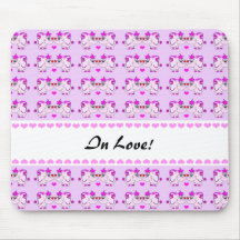 Glücklicher Pinkie-Valentinstag Mousepad