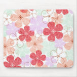 Glücklicher rosa Garten Mousepads