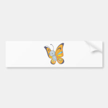 Glücklicher Schmetterling Auto Sticker