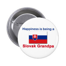 Glücklicher slowakischer Großvater Anstecknadel