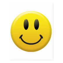 Glücklicher Smiley Postkarte
