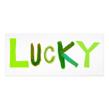Glücklicher spezieller Kunst-Wortspaß Grün St. Pat Personalisierte Einladungen