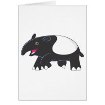 Glücklicher Tapir Grußkarten