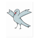 Glücklicher Tauben-Vogel-Cartoon Postkarte