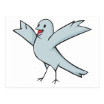 Glücklicher Tauben-Vogel-Cartoon Postkarten
