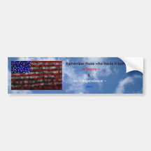 Glücklicher Unabhängigkeitstag! Autoaufkleber