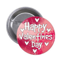 Glücklicher Valentinstag Anstecknadelbutton