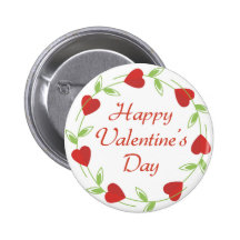 Glücklicher Valentinstag-Knopf Anstecknadelbuttons