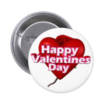 Glücklicher Valentinstagknopf Anstecknadelbutton