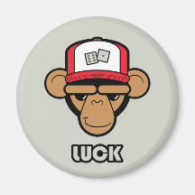 Glücklicher Würfelmagnet