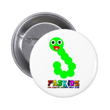 Glücklicher Wurm Anstecknadel
