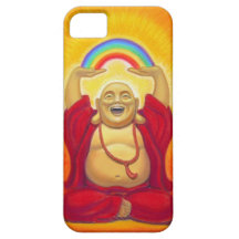 Glücklicher Zen, der Buddha iPhone 5 Fall lacht iPhone 5 Schutzhüllen