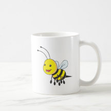 Glückliches Fliegen-Bienen-Insekt Kaffee Haferl