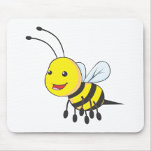 Glückliches Fliegen-Bienen-Insekt Mousepads