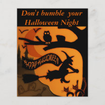 Glückliches Halloween Flyerdruck