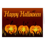 Glückliches Halloween - Kürbise Karte