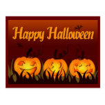 Glückliches Halloween - Kürbise Postkarten