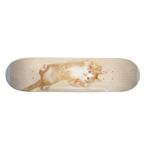 Glückliches Miezekatze-Skateboard Individuelles Deck