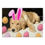 Glückliches Ostern-golden retriever Grußkarten