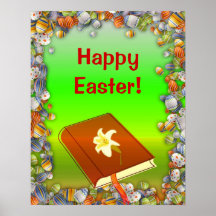Glückliches Ostern-Plakat
