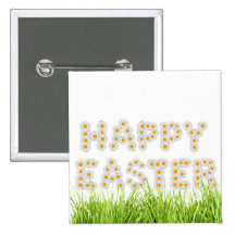 Glückliches Ostern-Zeichen Buttons