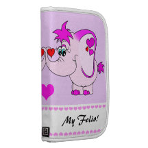 Glückliches Pinkie-Valentinstag-Folio Mappen
