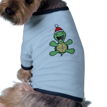 Glückliches Schildkröte-Weihnachten Hundeshirts
