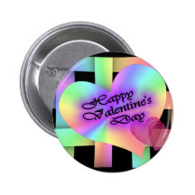 Glückliches Valentine' s-Tag Button
