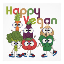 Glückliches veganes individuelle ankündigungen