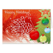 Glückliches Weihnachtsfeiertags-Karte